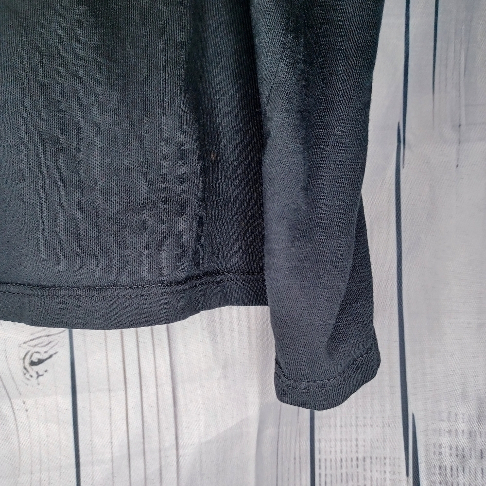 Zara Black V-Neck relaxed short-sleeve casual boxy effortless cropped top - Picture 11 of 12